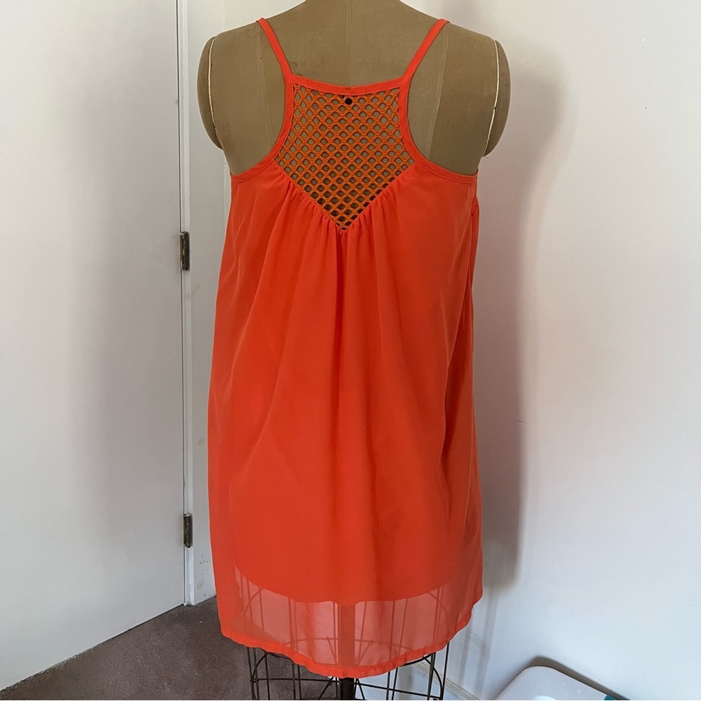 Women’s Flowy Lined Sundress with Lattice Back Detail Size Large - Picture 3 of 13